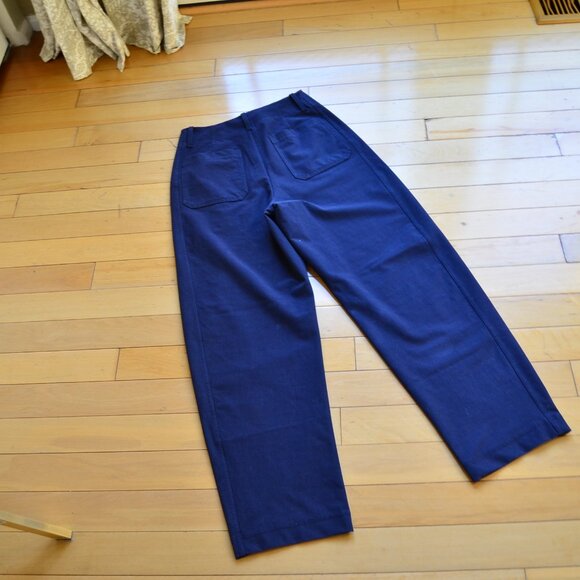 Athleta - Skyline High Rise Barrel Leg Pant Navy Blue Size 8 - Picture 12 of 14